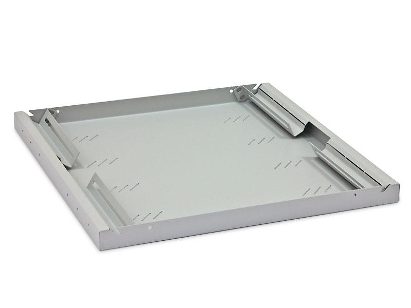Raft fix perforat Triton 19" 1U/750 capacitate incarcare 80kg, gri