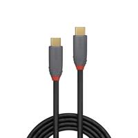 Cablu Lindy 1.5m USB 3.2 Type C to C Cable, 20Gbps, 5A, PD, Anthra Line