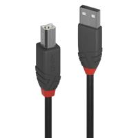 Cablu transfer Lindy LY-36673, USB 2.0 Type A to B, 2m, Anthra Line