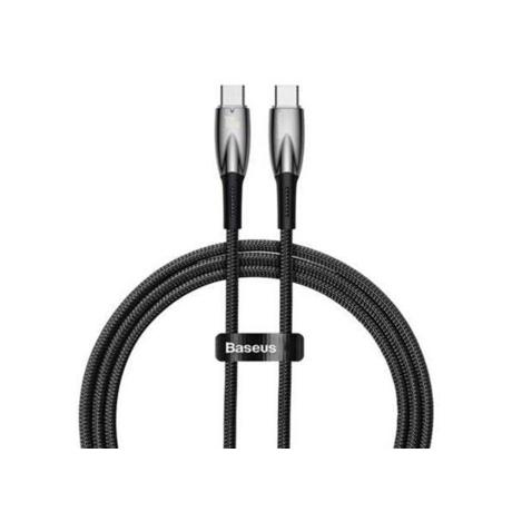 Cablu alimentare si date Baseus Glimmer, Fast Charging Data Cable pt.smartphone, USB Type-C la USB Type-C 100W, 1m, negru