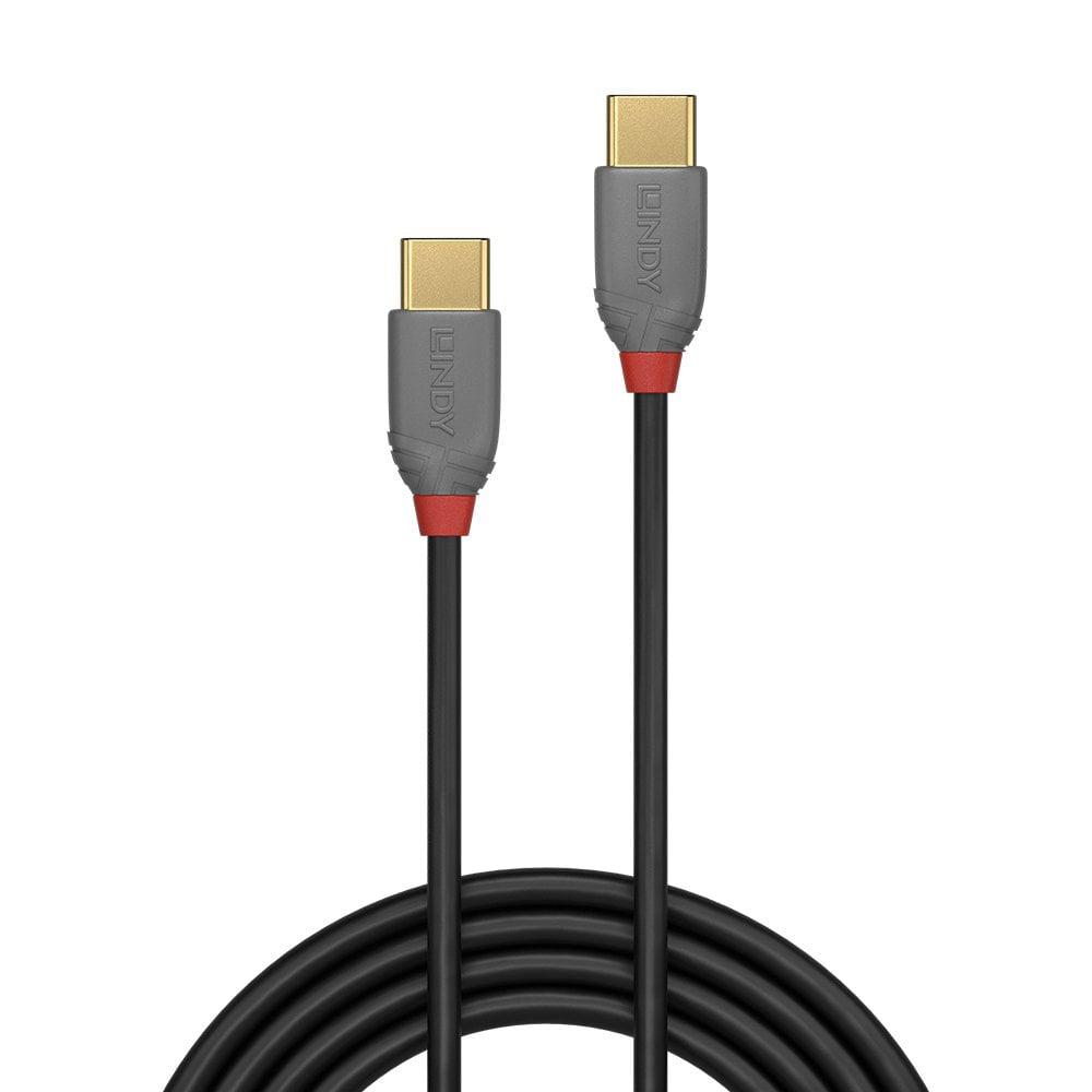 Cablu Lindy 2m USB 2.0 Type-C, Anthra Line
