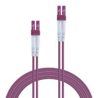 Cablu Fibra Optica Lindy LC/LC OM4, 2 x LC Male to 2 x LC Male, 3m