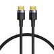 CABLU video Baseus Cafule, HDMI (T) la HDMI (T), rezolutie maxima 4K UHD (3840 x 2160) la 60 Hz, conectori auriti, 1m, negru