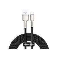CABLU alimentare si date Baseus Cafule Metal, Fast Charging Data Cable pt. smartphone, USB la Lightning Iphone 2.4A, 2m, negru