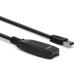 Cablu Lindy 15m USB 3.0 Active Extension Slim, negru