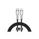 CABLU alimentare si date Baseus Cafule Metal, Fast Charging Data Cable pt. smartphone, USB Type-C la Lightning Iphone PD 20W, 2m, negru