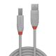 Cablu transfer Lindy LY-36681, USB 2.0 Type A to B, 0.5m, Anthra Line
