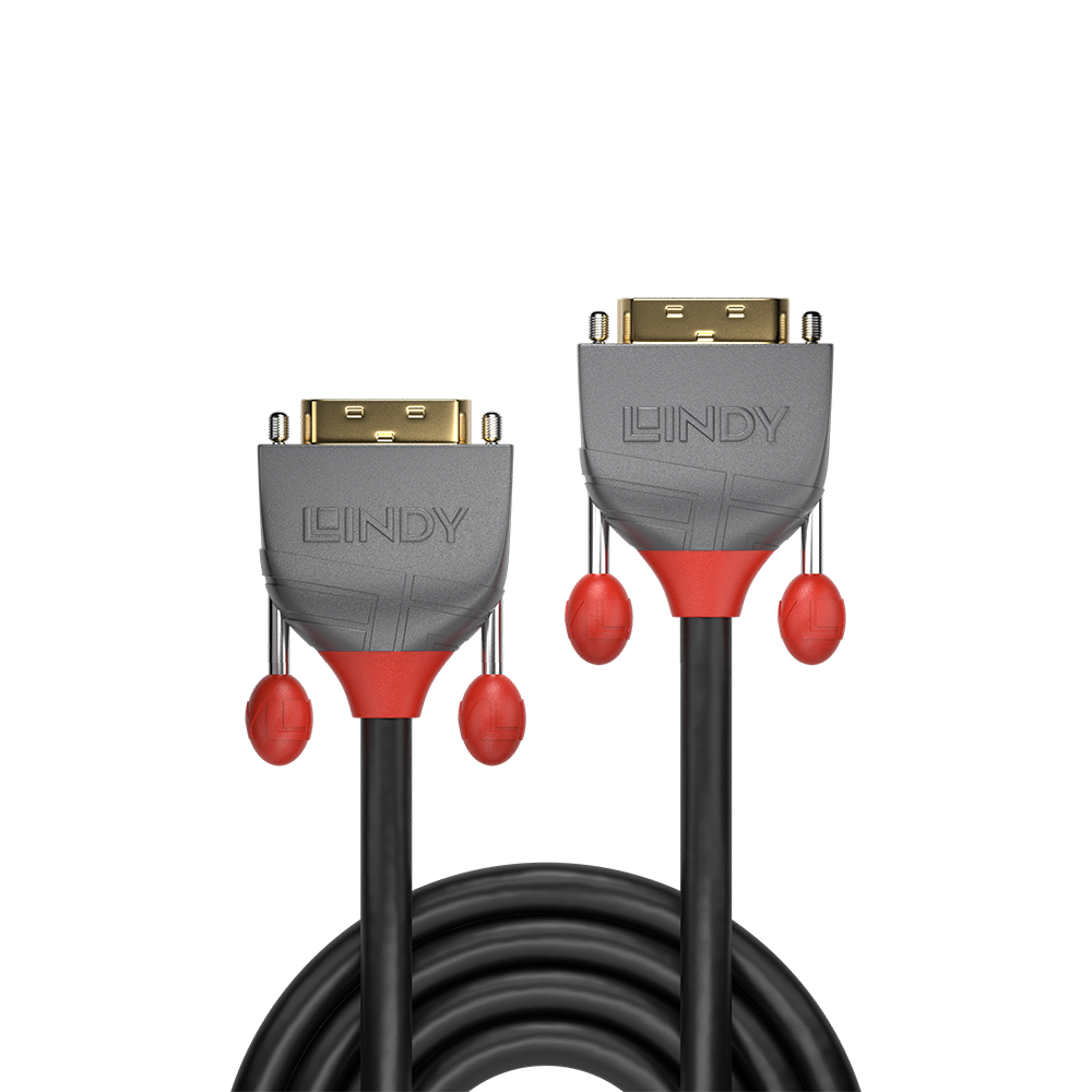 Cablu Lindy DVI-D Dual Link, 2m, Anthra Line