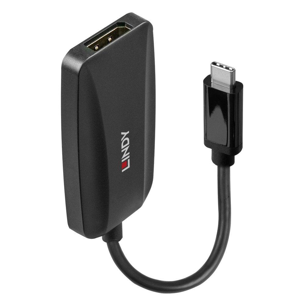 Adaptor Lindy LY-43337, USB Type C-DisplayPort 1.4, negru