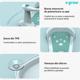 Scaun baie bebe cu ghidon , spatar reglabil , verde, U-Grow