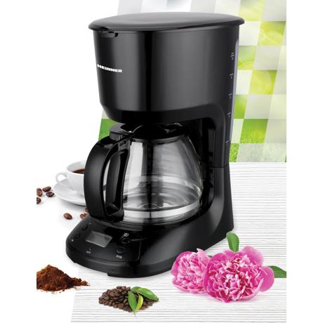 Cafetiera digitala Heinner Black Chatt HCM-D750GCBK, 750W, 1.25L, LCD, Timer, Negru