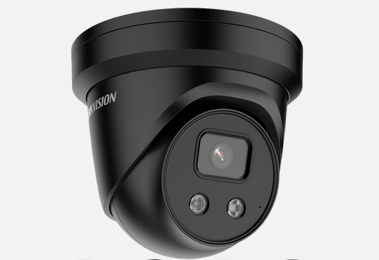 Camera supraveghere Hikvision IP turret DS-2CD2383G2-IU(2.8mm)BLACK, 8MP, culoare neagra, Acusens - filtrarea alarmelor false dupa corpul uman si masini, microfon audio incorporat, senzor 1/2.8" Progressive Scan CMOS, rezolutie 3840 × 2160@20fps, iluminare Color: 0.005 Lux @ (F1.6, AGC ON), B/W: 0