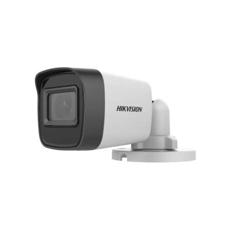Camera supraveghere Hikvision DS-2CE16D0T-IRPE(3.6mm) 2 MP PoC Fixed Mini Bullet,  IR: up to 20 m IR distance, Digital WDR, SNR > 62 dB, 2D DNR, 1 HD analog output, Dimension Φ 70 mm × 154.5 mm, Weight 400 g, Operating Condition -40 °C to 60 °C.