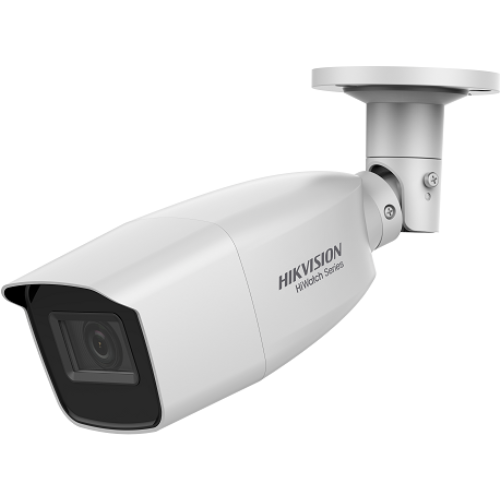 Camera de supraveghere Hikvision Turbo HD Bullet 2 MP CMOS image sensor ,Lens:2.8 mm -12 mm, Angle of view 111.5° to 33.4°, WDR DWDR, 1 Analog HD output, Operating Conditions:-40 °C to 60 °C, IP66, IR Range Up to 40m, Dimensions 256.4 mm × 83.3 mm × 78.2 mm, Weight:605 g .