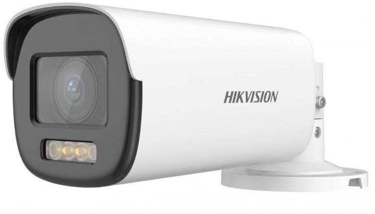Camera supraveghere Hikvision Turbo HD bullet DS-2CE19DF8T-AZE(2.8- 12mm), 2MP, ColorVu lite - imagini color 24/7 (color pe timp de noapte), POC, senzor: 1/1.8" 2 MP CMOS, rezolutie: 1920 × 1080@25fps, iluminare: 0.0003 Lux @ (F1.0, AGC ON), 0 Lux cu lumina alba, lentila varifocala motorizata: 2.8