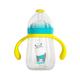Pachet 3 in 1 cana 260 ml tritan cu 3 accesorii diferite pentru baut : tetina biberon, cioc , pai, blue, U-Grow
