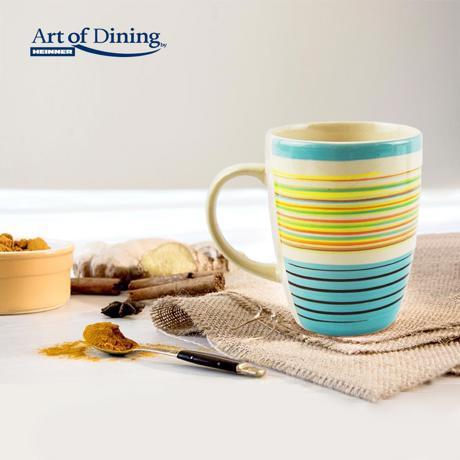 Cana ceramica 285 ml Sara ART OF DINNING BY HEINNER HR-WDF-D285A Albastru, D 7.6 cm, H 10 cm