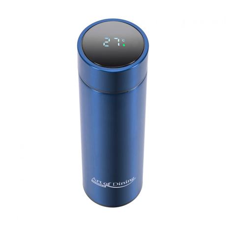 Termos Heinner Inox 450 Ml, Cu Indicator Led Pentru Temperatura, Albastru