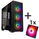 Bundle Carcasa PHANTEKS Eclipse G500A D-RGB Mid Tower ARGB NEGRU