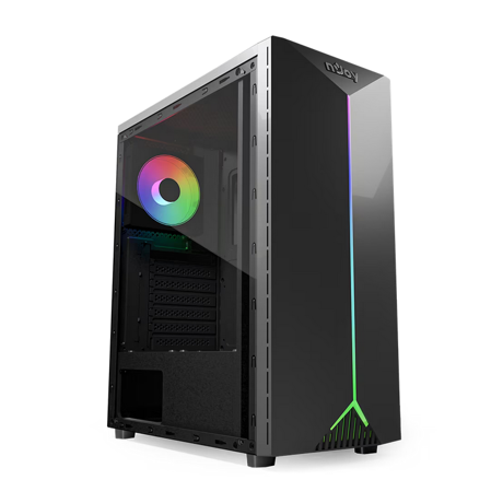CARCASA NJOY PC ANIL Mid Tower ATX, psu not included, ventilator 1x 120mm spate