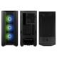 Carcasa Lian Li LANCOOL II M C RGB Mid-Twr Tempered Glass negru, PCI- Slots 7, Preinstalled fans 3x 120 mm