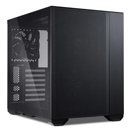 Carcasa Lian Li O11 Air Mini Mid-Tower Tempered Glass negru, PCI-Slots 5, 7, Preinstalled fans 1x 120 mm, 2x 140 mm