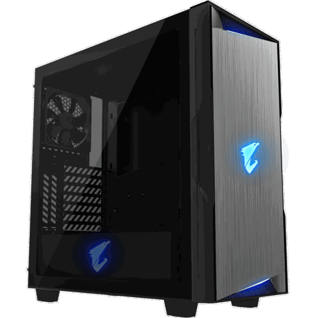 Carcasa Gigabyte Aorus AC300G, RGB Fusion 2.0 Mid Tower, Micro ATX, black