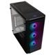 Carcasa PHANTEKS Eclipse P400A ARGB Md-Tower Tempered Glass negru, Preinstalled fans 3x 120 mm