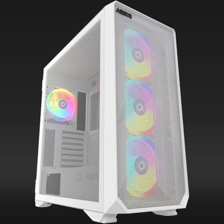 Carcasa AQIRYS Arcturus Pro White, Tempered Glass, Expansion Slots 7, WHITE