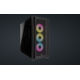 Carcasa Corsair iCUE 5000D RGB Airflow Mid Tower ATX, 3 ventilatoare incluse 120mm, 4x 3.5" drive bays, 2x 2.5" drive bays, dimensiune 520x520x245mm, negru