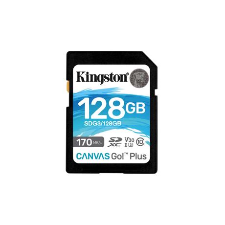 Card de Memorie SD Kingston Canvas GO Plus, 128GB, Class 10