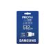 Card de Memorie microSDXC Samsung PRO Plus MB-MD512SB/WW 512GB, Class 10 + adaptor