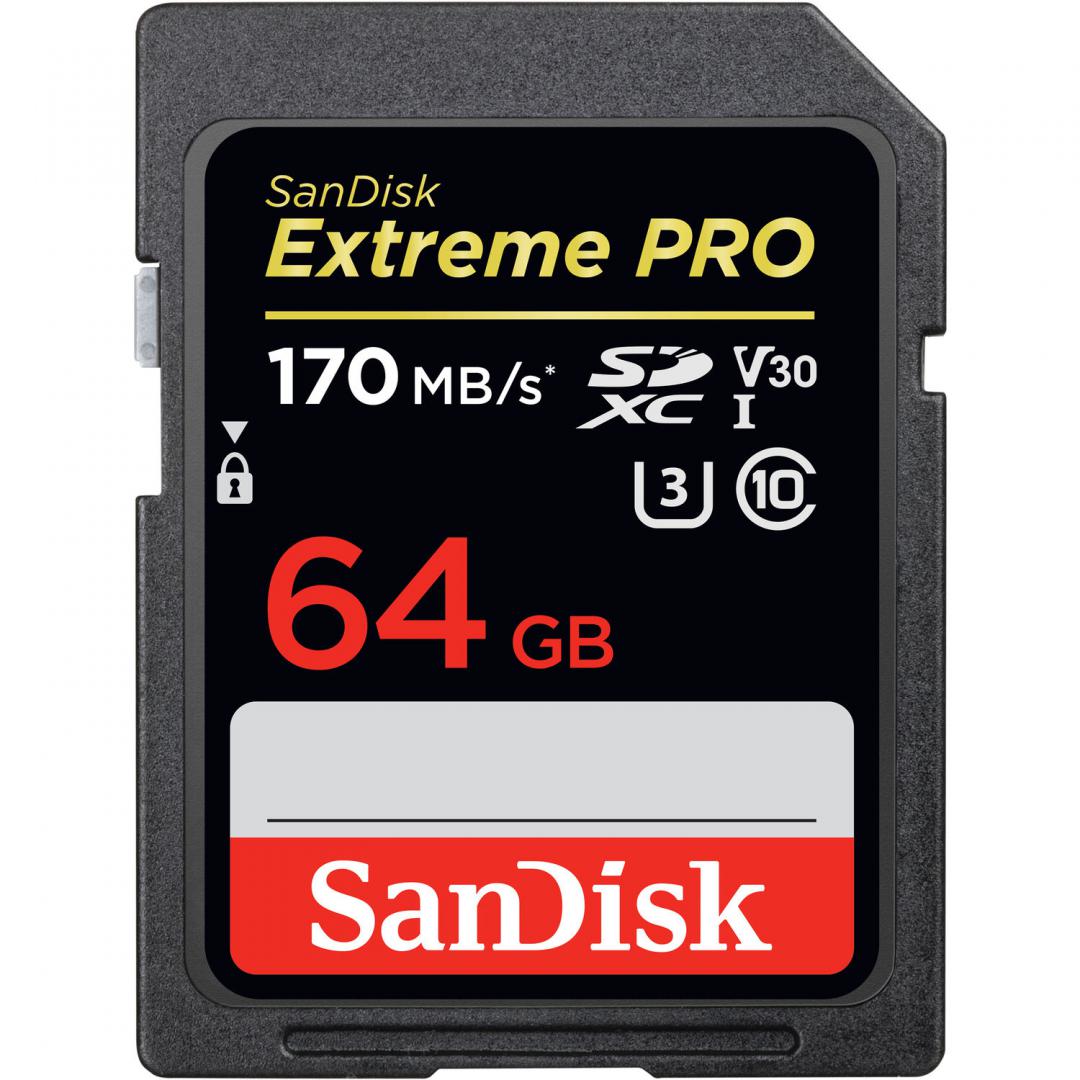 Card de Memorie SD SanDisk 64Gb, Class 10