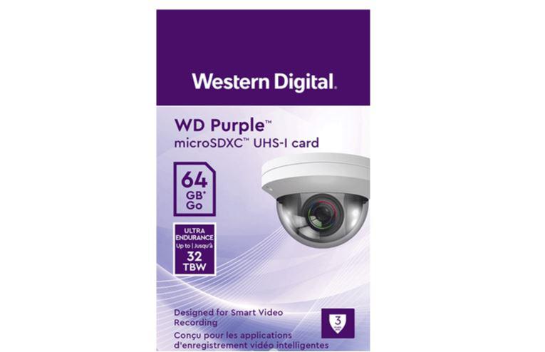 Micro Secure Digital Card Western Digital, 64GB, Clasa 10, Purple