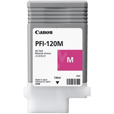Cartus cerneala Canon PFI-120M, magenta, capacitate 130ml, pentru Canon TM 200/205/300/305.