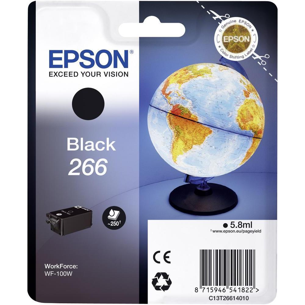 Cartus cerneala Epson 266 black, singlepack,pentru WorkForce WF-100W.