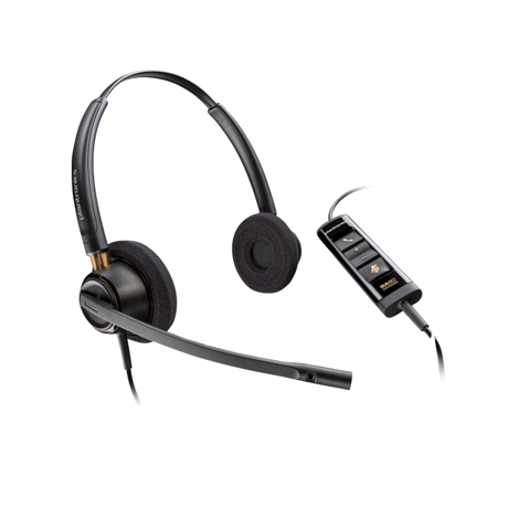 Poly EncorePro 525 Microsoft Teams Certified Stereo with USB-A Headset