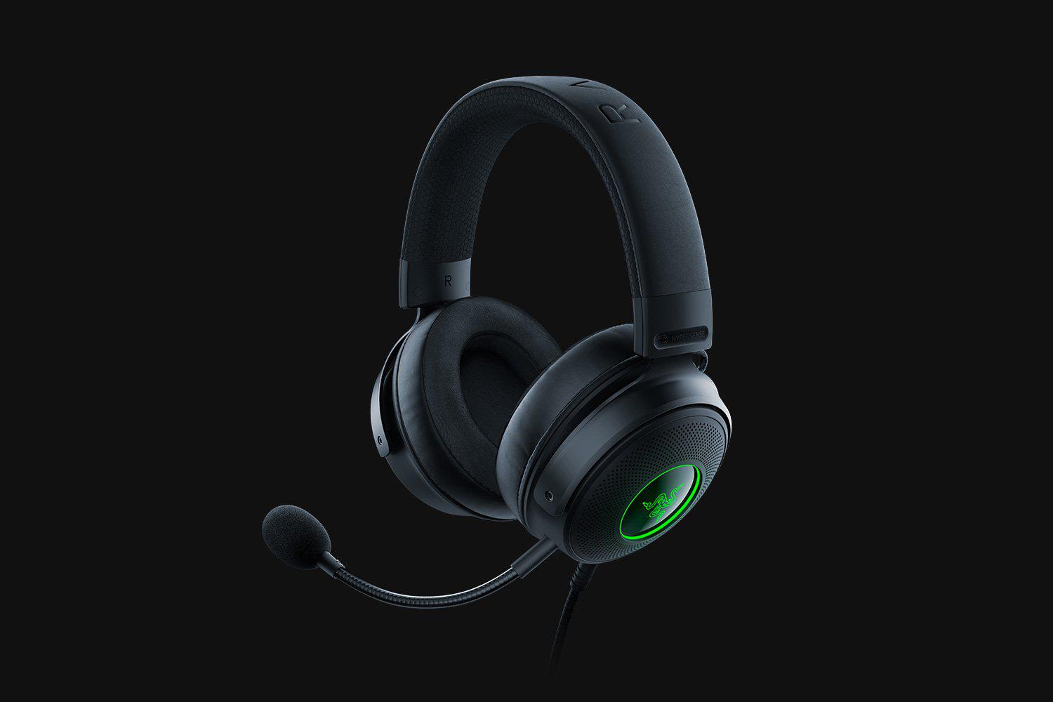 Casti cu micofon Razer Kraken V3 HyperSense cu fir, Haptic Technology , 20 Hz – 20 kHz, 32ohm, 196db, driver 50mm, black