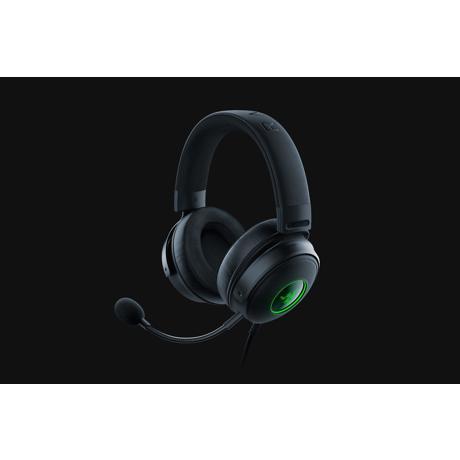 Casti cu micofon Razer Kraken V3 HyperSense cu fir, Haptic Technology , 20 Hz – 20 kHz, 32ohm, 196db, driver 50mm, black