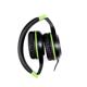 Casti cu micr. Spacer Pearl Green, cu fir, multimedia,  2x Jack 3.5mm, microfon pe fir, driver 40mm, 20Hz - 20000Hz, pliabile, 1.8m, negru si verde