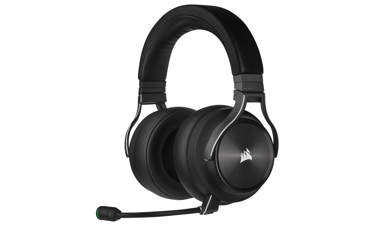 Casti wireless Corsair, autonomie baterie 15 ore, diametru 50 mm, 109 dB, frecventa 20Hz- 40  kHz, RGB