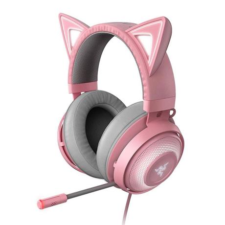 Casti cu microfon Razer Kraken Kitty Ed. Quartz USB 7.1 Surround Sound, negru