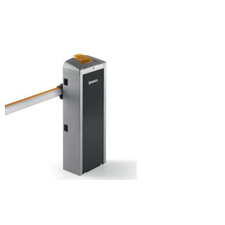 Bariera electromecanica auto Beninca, EVA5; Permite instalarea unui brat de maxim 5 metri, recomandata pentru uz intensiv; Alimentare la 220V, alimentare motor 24Vdc, viteza de operare 5 secunde, loc incastrat pentru lampa (nu este inclusa), loc pentru montare incastrata fotocelule (nu sunt
