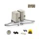 Kit automatizare pentru porti batante PRETTY Byou, format din 2 x brate electromecanice 24Vdc, 1 x unitate control cu receptor radio, 1xpereche fotocelule, 1 x lampa semnalizare, 2 x telecomanda. Serecomanda instalarea pentru porti de maxim 180kg si odeschidere de 2 x1.75m. Optional se pot comanda