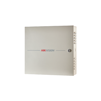 Centrala control access Hikvision DS-K2602T, pentru 2 usi bidirectionale ( 4 x cititoare Wiegand sau 4 cititoare RS-485), capacitate de stocare: 100,000 cartele si 300,000 evenimente, comunicare: TCP/IP, RS-485, Wiegand (W26/W34), EHome 5.0, si protocol  ISAPI, Alarm input × 4, , door contact × 2