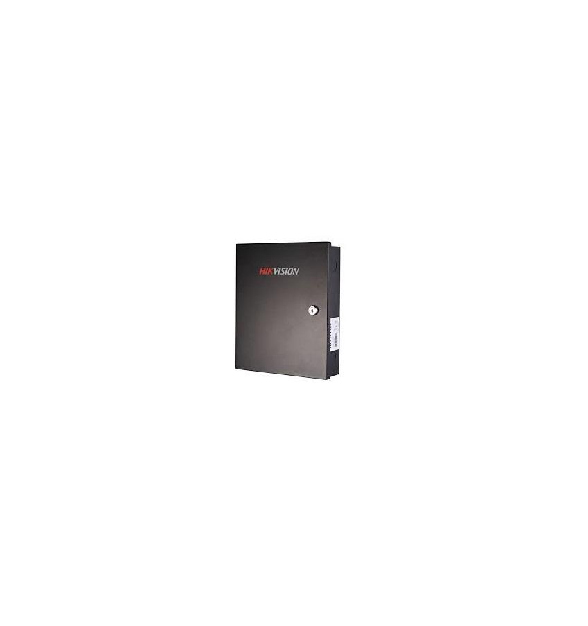 Centrala control acces Hikvision DS-K2802 pentru 2 usi;Double-doorAccess Controller, Accessible Card Reader: 4 Wiegandreaders;Inputinterface: Door Magnetic×2, Door Switch×2, CaseInput×2;Outputinterface: Door Switch Relay×2, Alarm Relay×2; UplinkCommunicationInterface: TCP/IP Network Interface