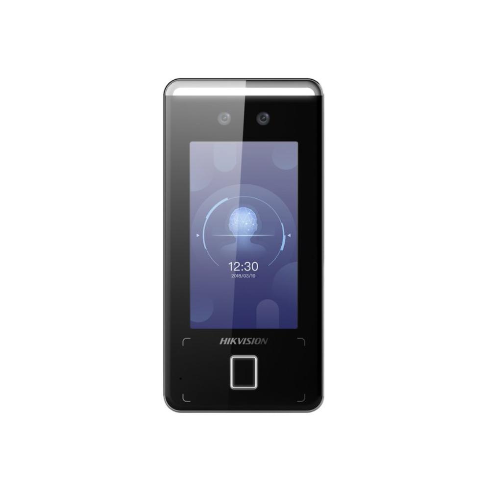 Terminal de access control cu recunoastere faciala si amprenta Hikvision DS-K1T341AMF-S