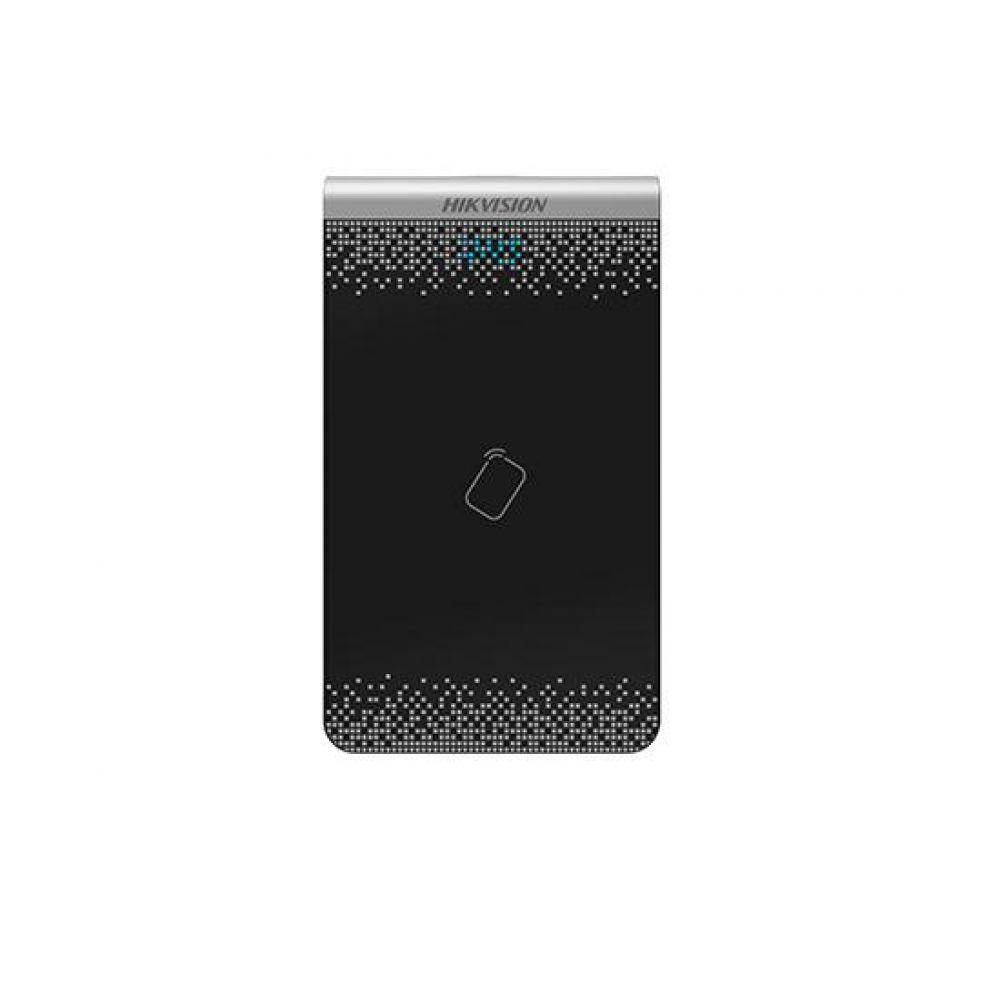 Cititor card Hikvision pentru inrolarea cardurilor in soft, DS-K1F100- D8E; Frecventa citire: 13.56MHz si 125KHz; Standard IC Card, and ID (EM) Card; USB 2.0; Driver Free; 200mA; Dimensiuni: 117mm × 67.5mm × 14.3mm;