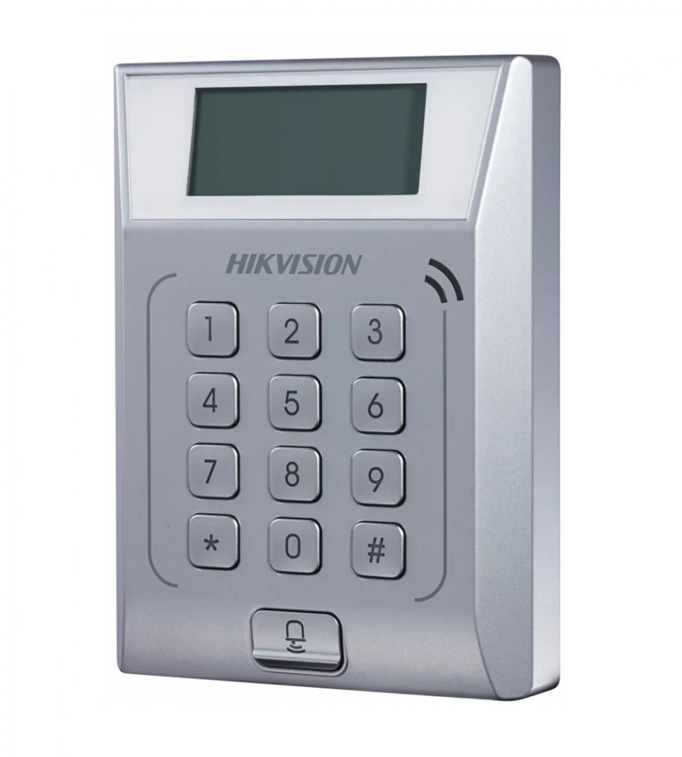 Cititor standalone cu tastatura si card proximitate Hkvision DS-K1T802M