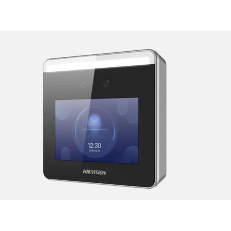 Terminal access control cu face recognition Hikvision DS-K1T331, alerta de purtare a mastilor de protectie pe fata, capacitate pana la maxim 1000 de imagini faciale, 1500 carduri( cu conectare a unui cititor de card extern), 150000 evenimente,  configurare via web client, TCP/IP, suporta ISUP5.0